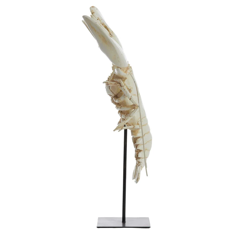 Ornament LOBSTER auf Fuß, Höhe 56,5 cm, off-white