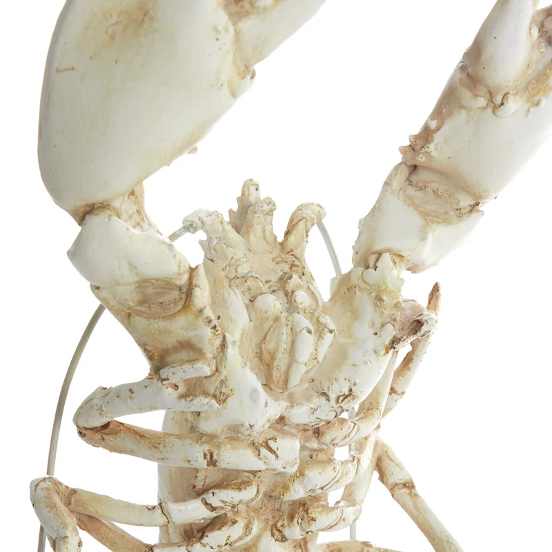 Ornament LOBSTER auf Fuß, Höhe 56,5 cm, off-white