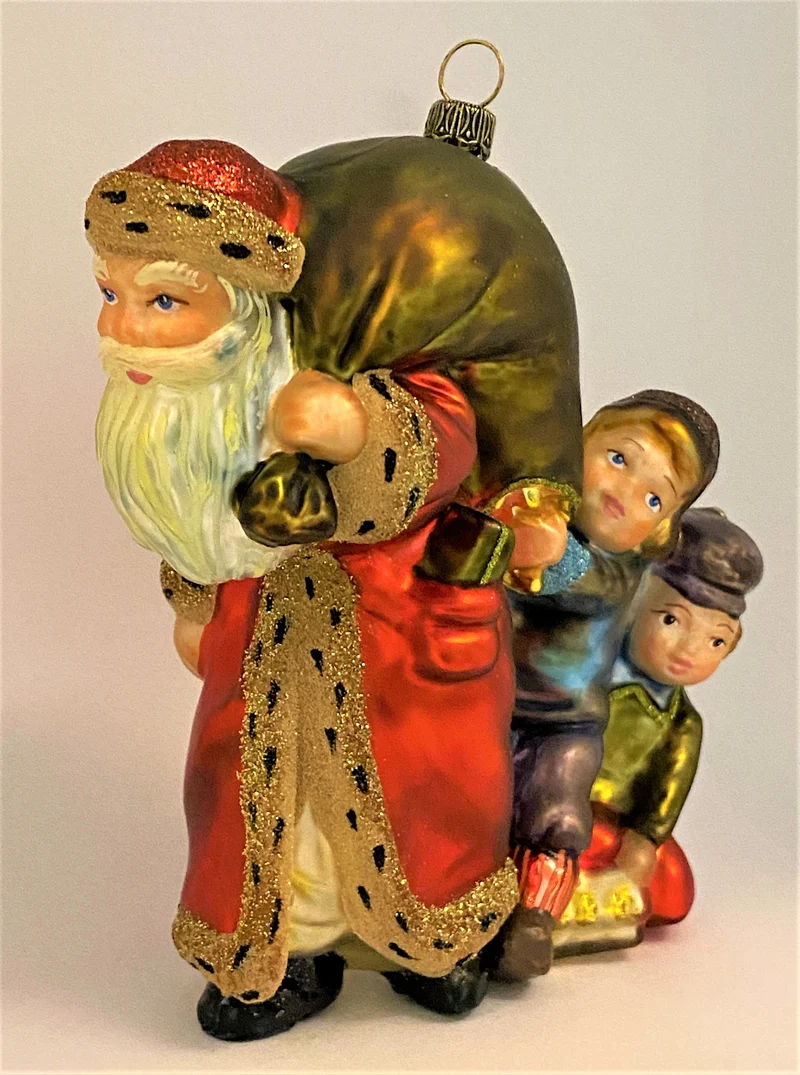 Zwei kleine Jungs spielen Santa-Klaus einen Streich, KOMOZJA MOSTOWSKI