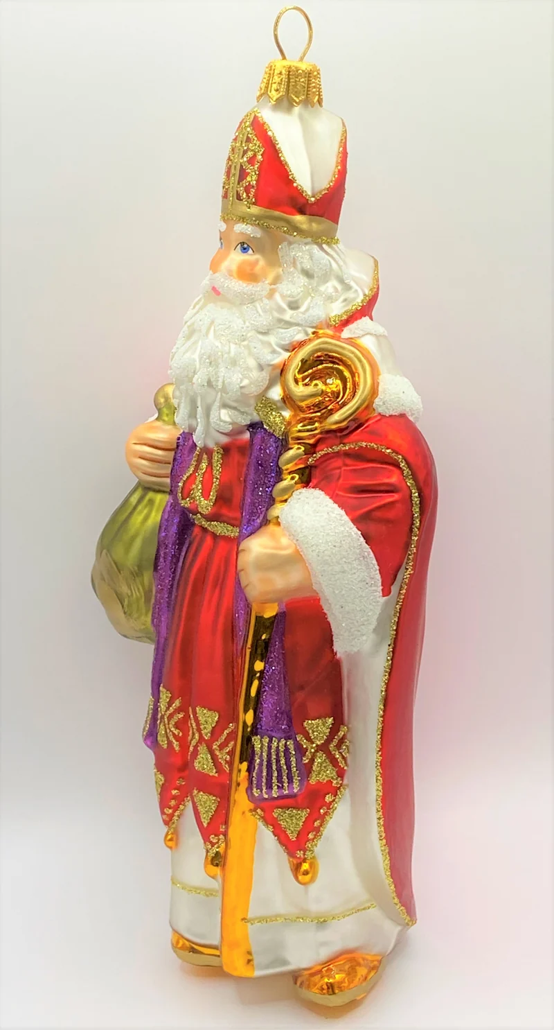 Heiliger Nikolaus mit Mitra, Stab und violetter Stola, KOMOZJA MOSTOWSKI