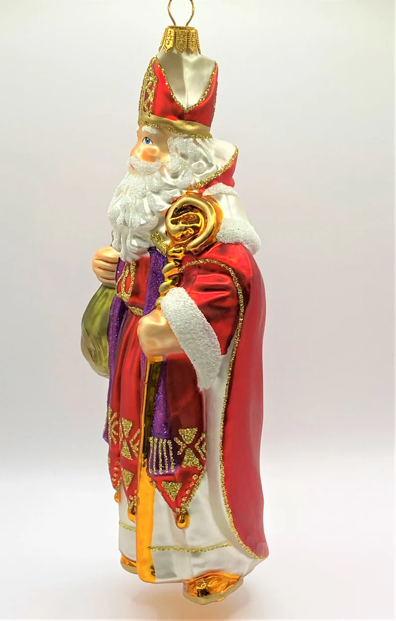 Heiliger Nikolaus mit Mitra, Stab und violetter Stola, KOMOZJA MOSTOWSKI