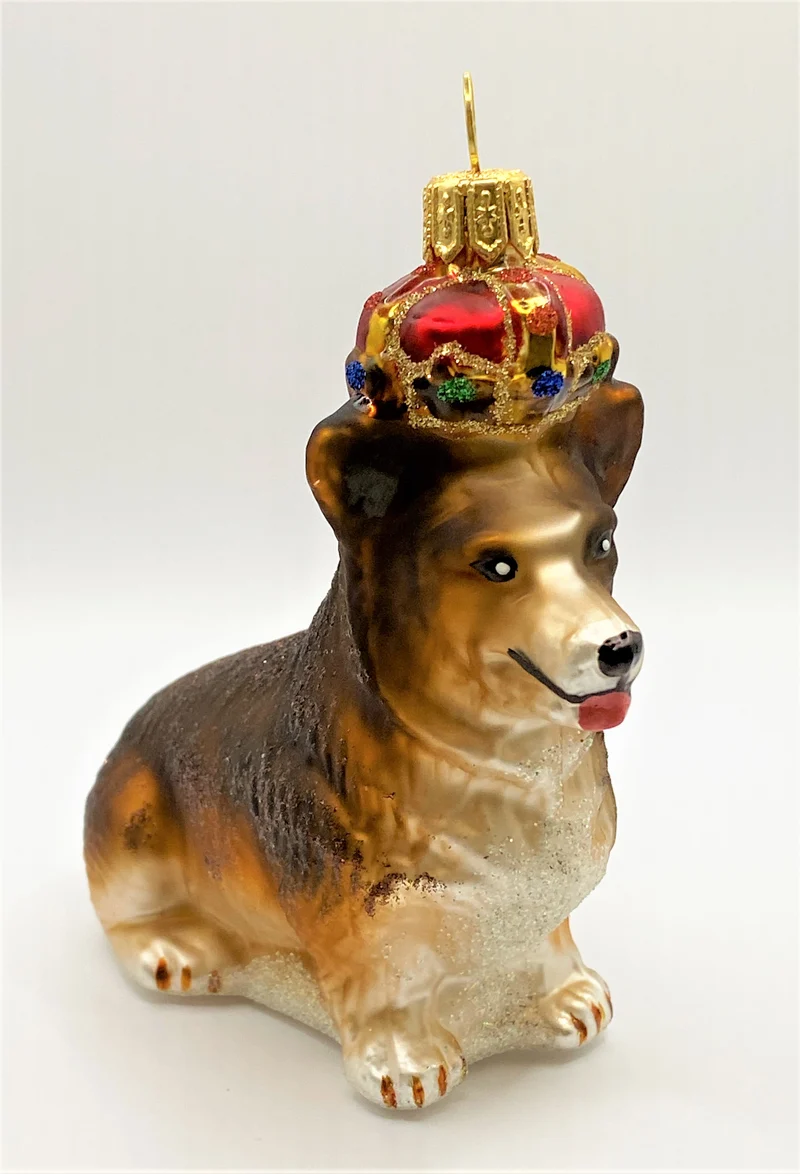 Welsh Corgi mit Krone