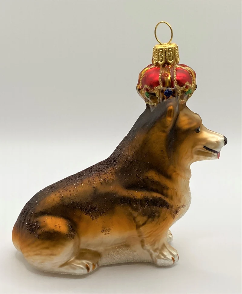 Welsh Corgi mit Krone