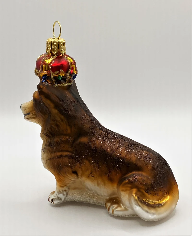 Welsh Corgi mit Krone