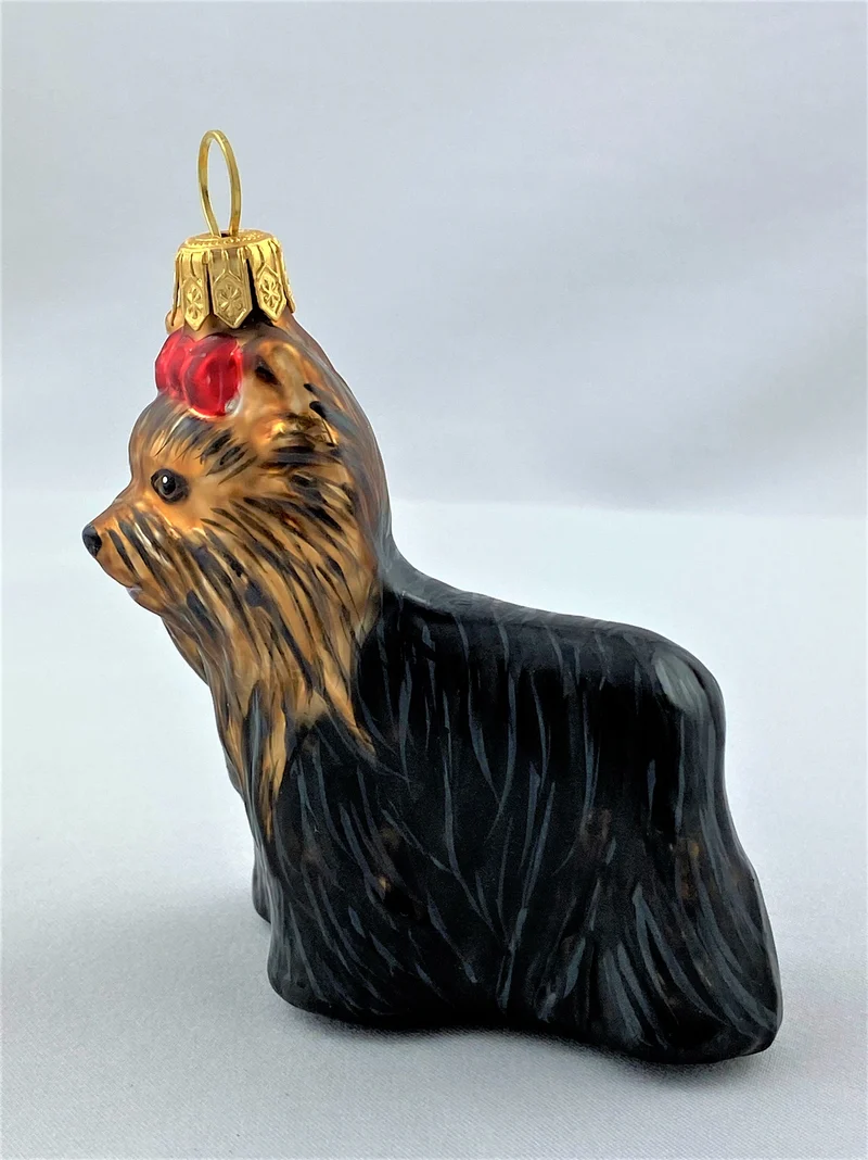 Skye Terrier mit roter Schleife