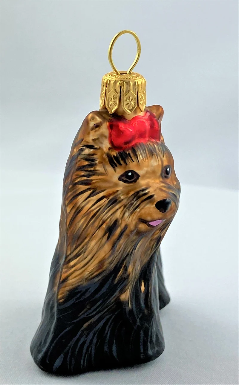Skye Terrier mit roter Schleife