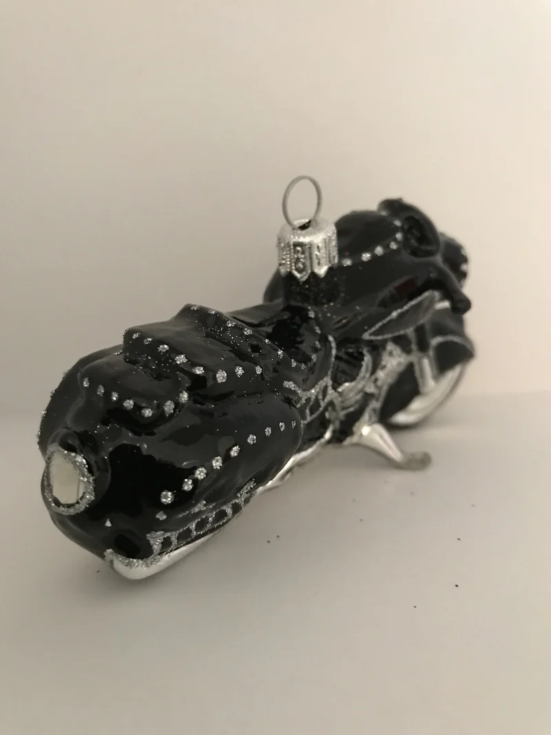 Schweres schwarzes Motorrad