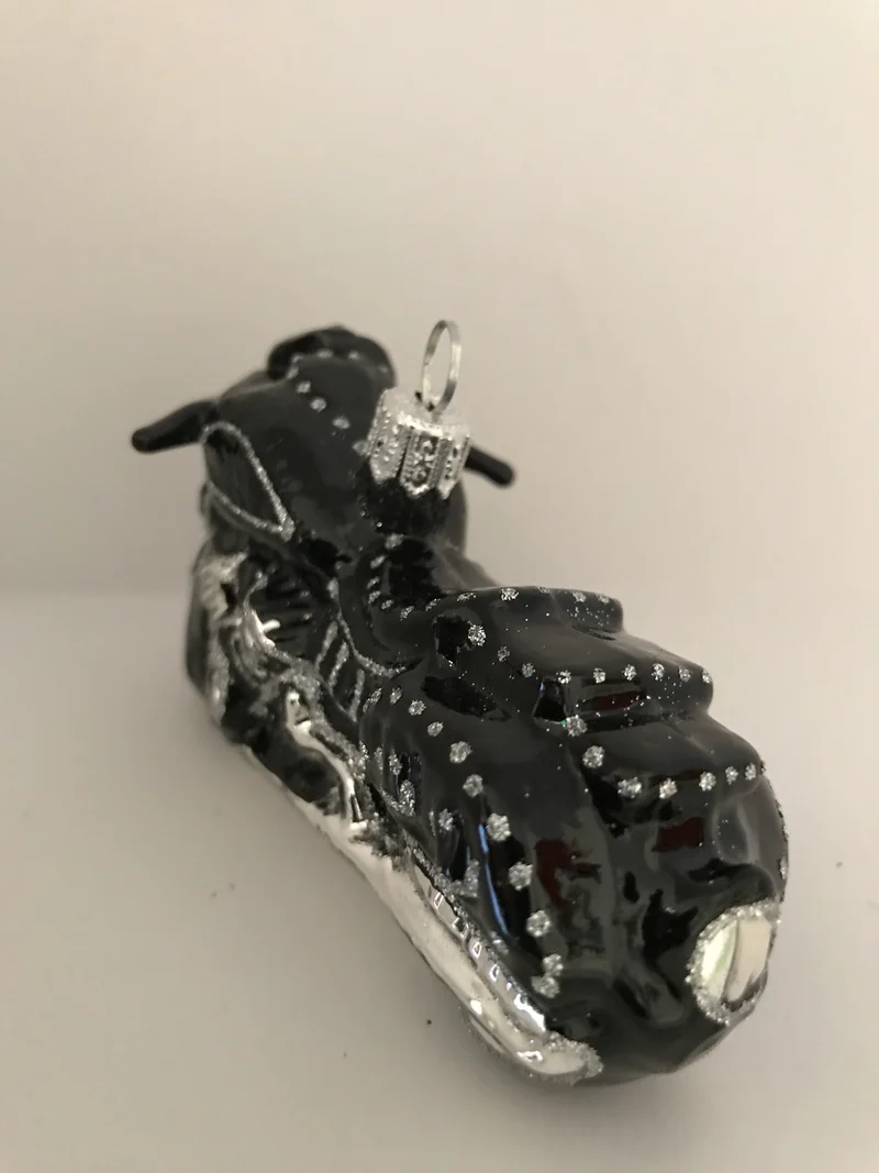 Schweres schwarzes Motorrad