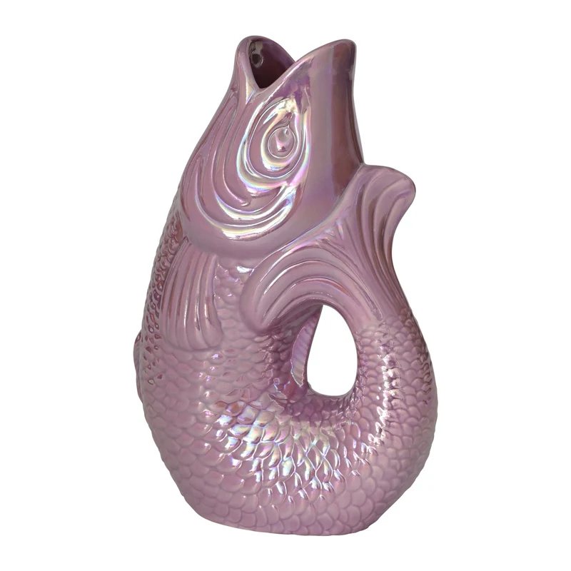 Vase MONSIEUR CARAFON Fisch, rainbow violett- 1,2l