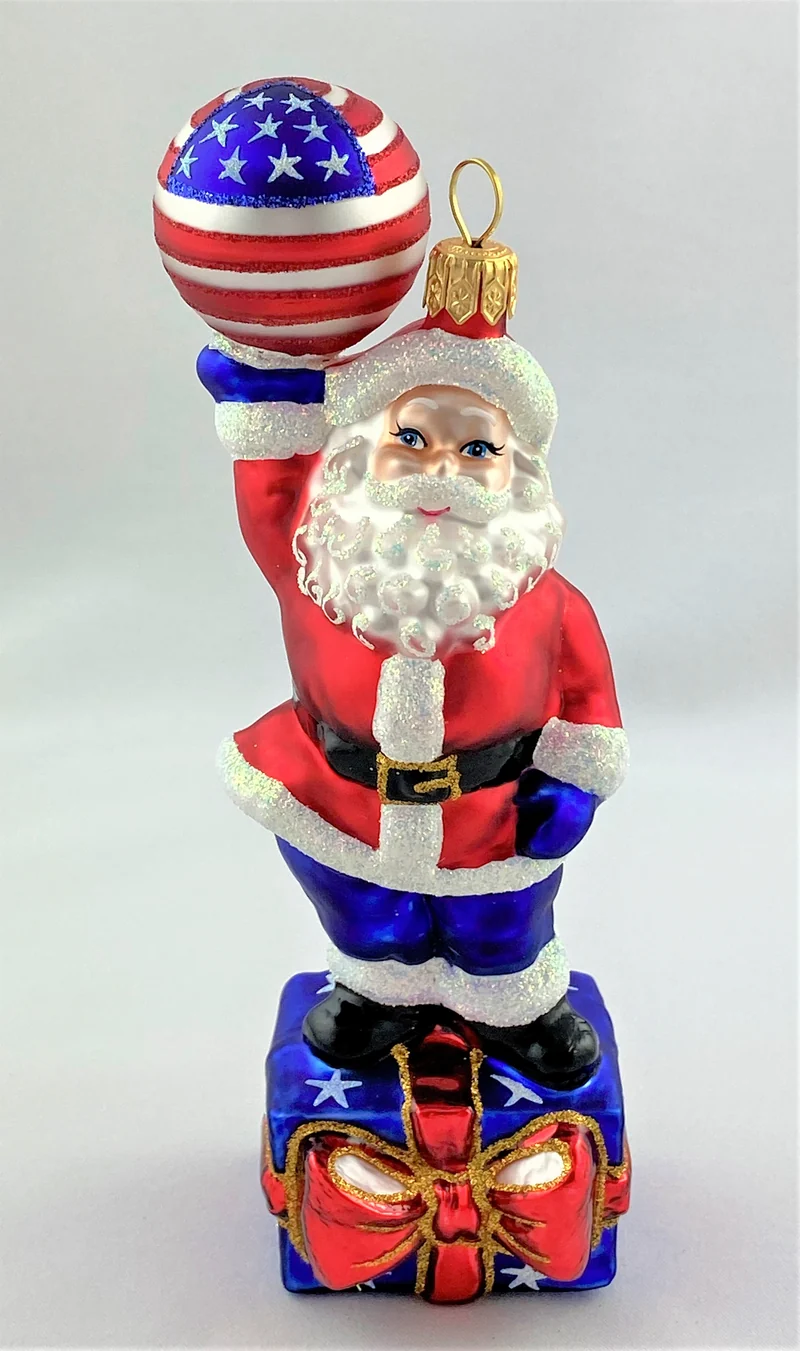 Weihnachtsmann möchte gerne die Freiheitsstatue sein