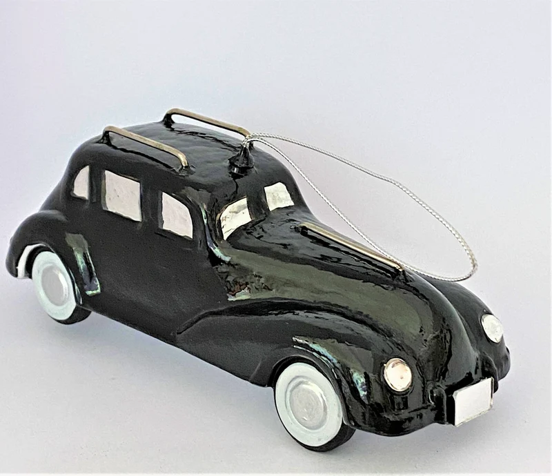 Schwarze Oldtimer Limousine, KOMOZJA MOSTOWSKI