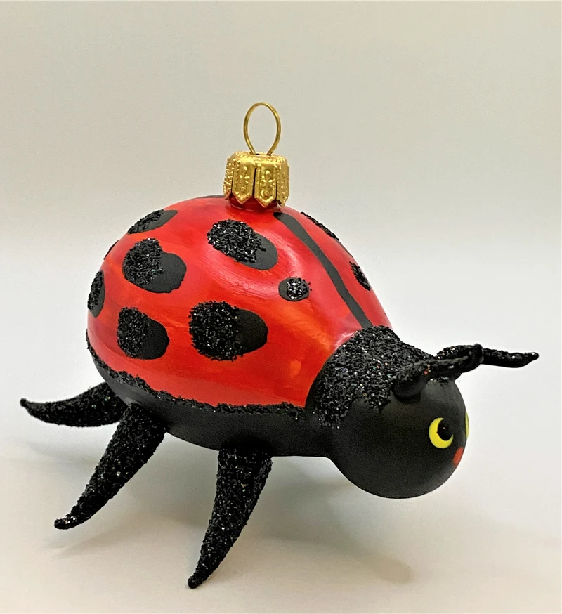 Grosser krabbelnder Marienkäfer
