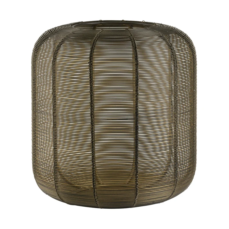 Windlicht KNOKKE schwarz/gold 28x27,5x28 cm