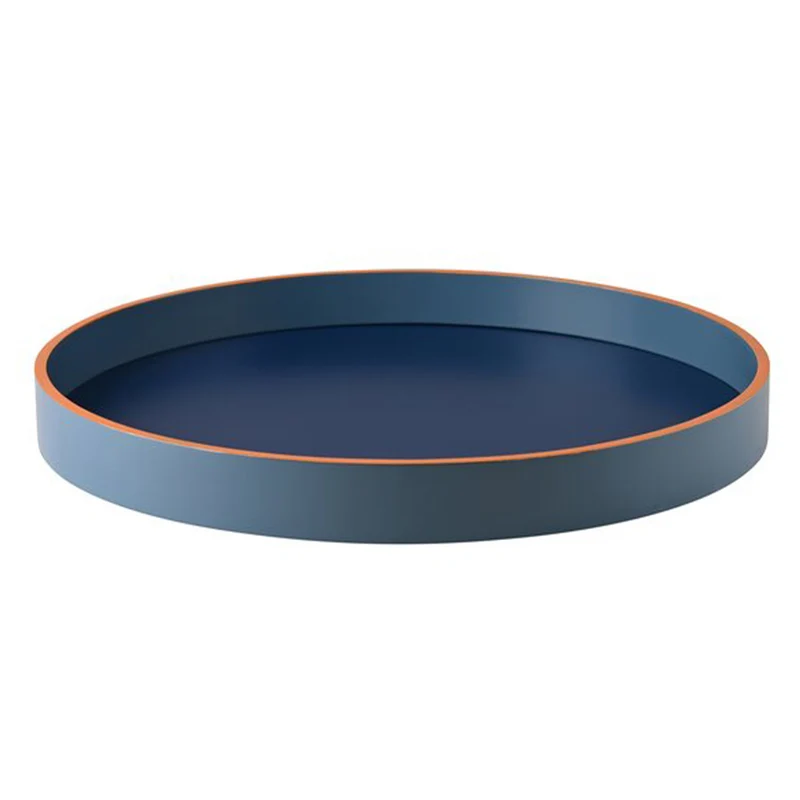 rundes Tablett SPA ø35cm in Blau/Orange