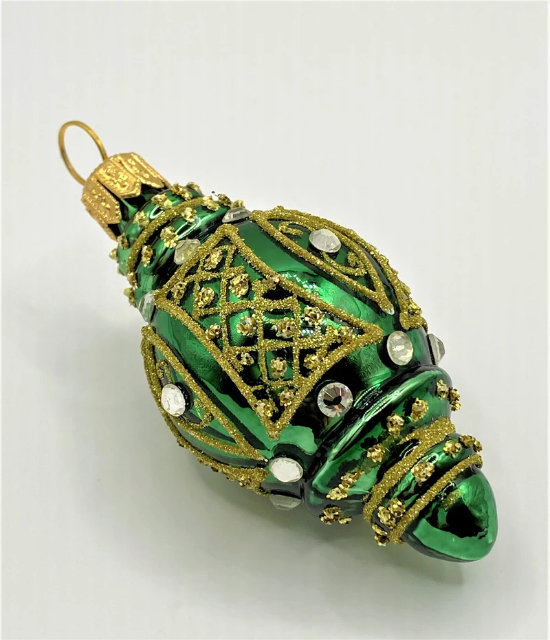 Grünes orientalisches Zapfen-Ornament
