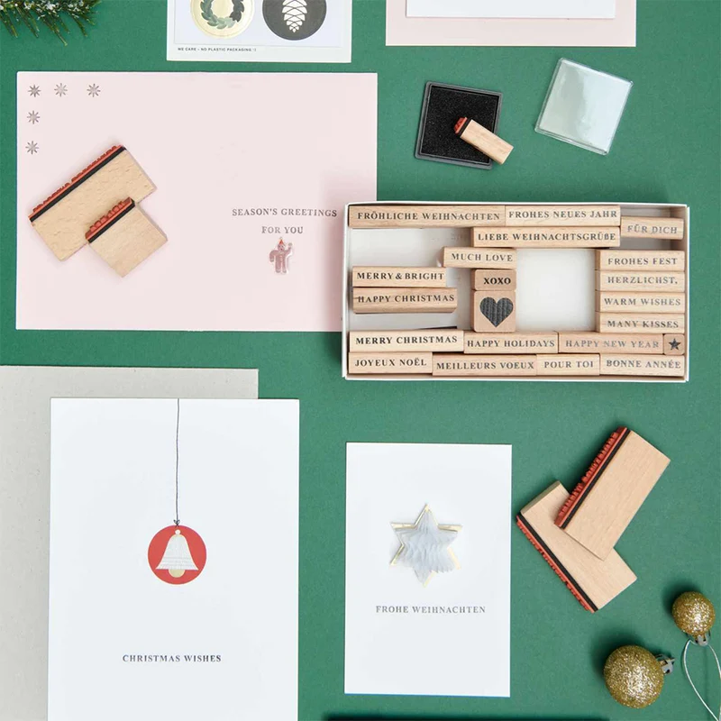 Rico Design XL Stempelset Merry Christmas Serif (27-teilig)