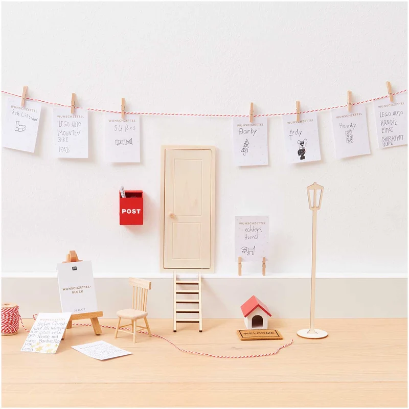 Rico Design Miniatur Stuhl, natur