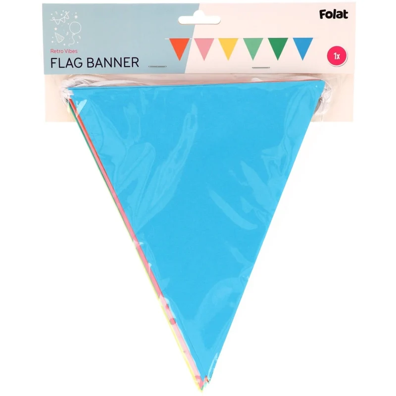 Farbige Girlande im Retro-Look, 10 m