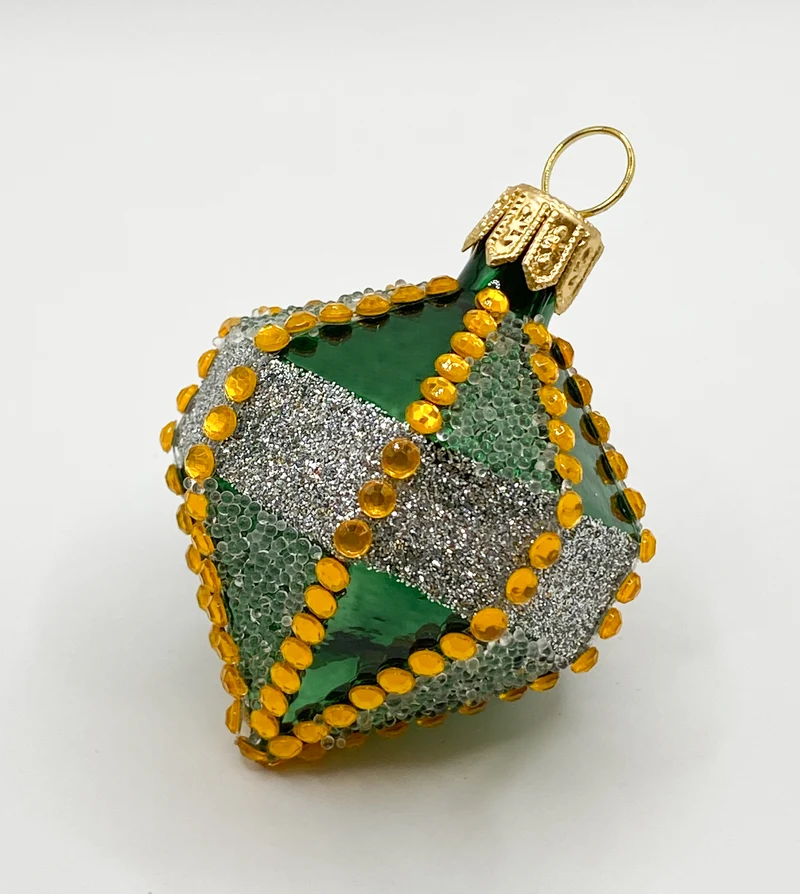 Grünes orientalisches Kreisel-Ornament