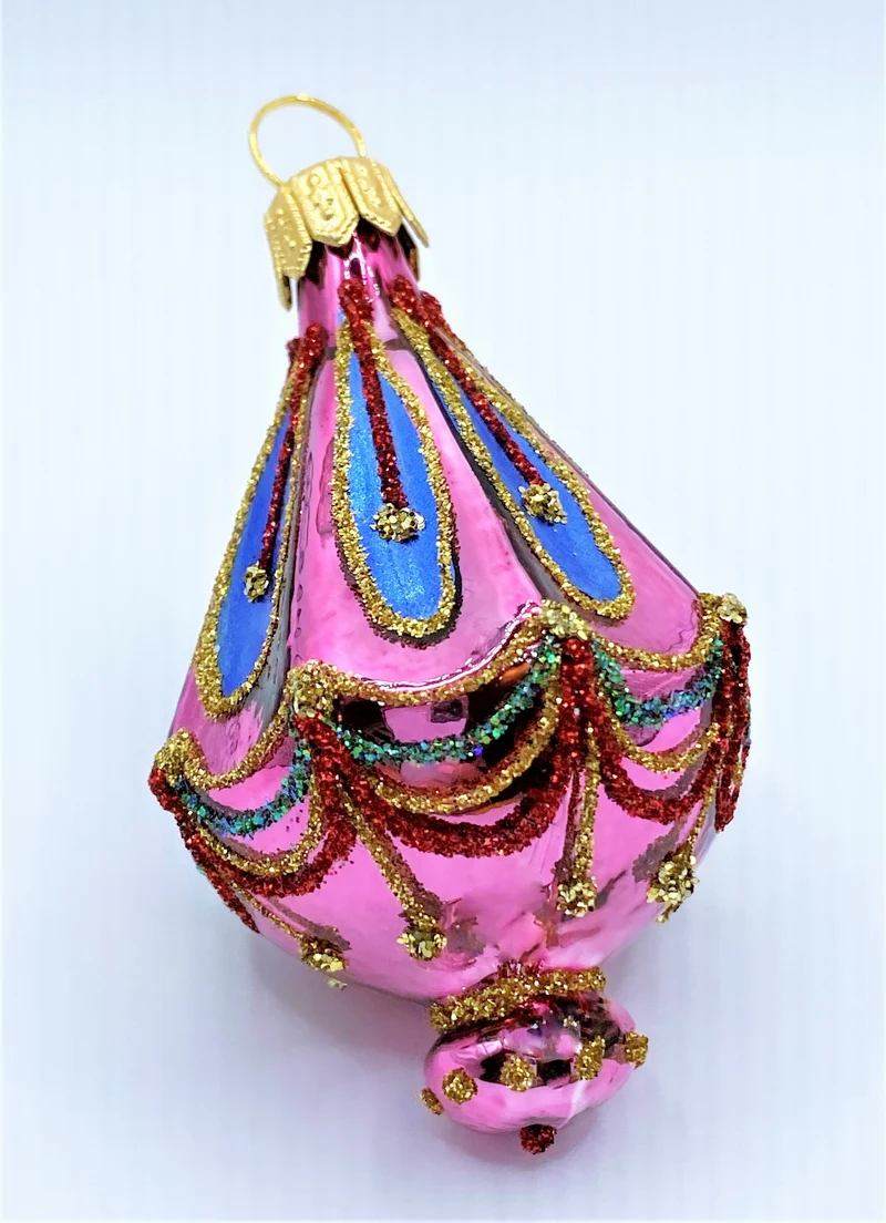 Dunkel-Rosa Lampion-Ornament