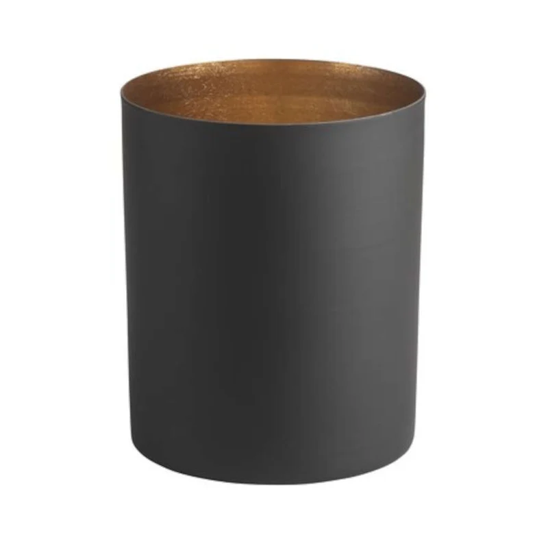 Gift Company Chennai Windlicht XL, schwarz/gold