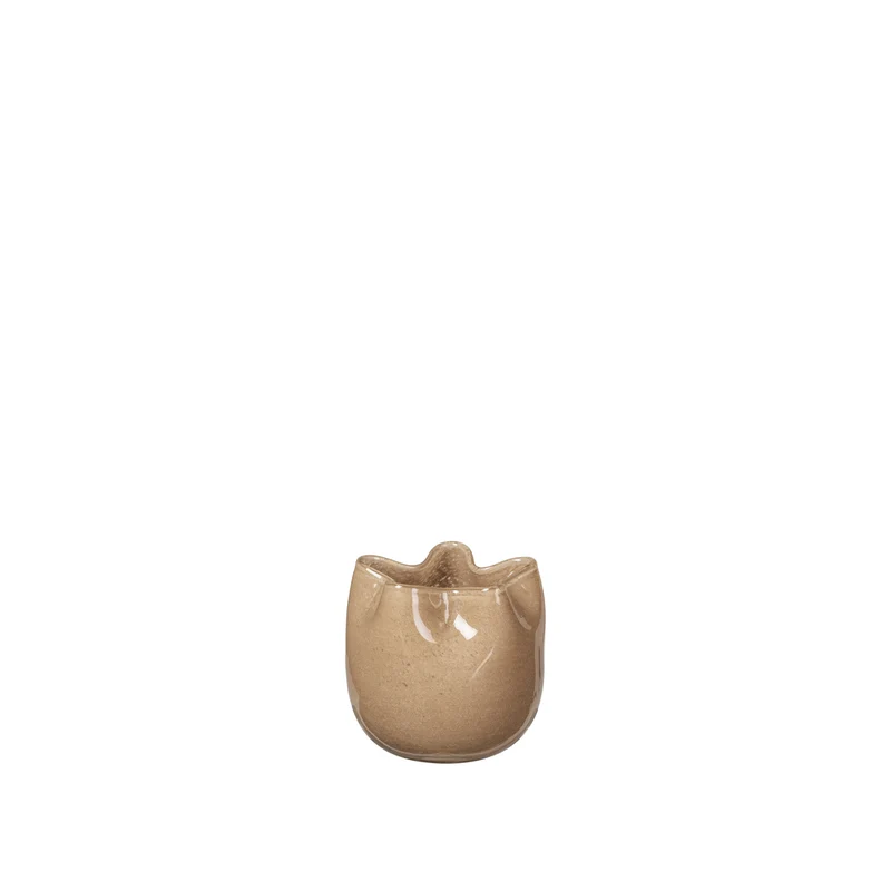 Broste Copenhagen Esther Vase Light Sand, smal