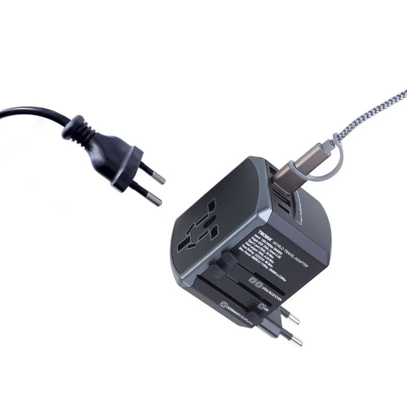 Troika Reisadapter-Set - WORLD TRAVEL ADAPTER