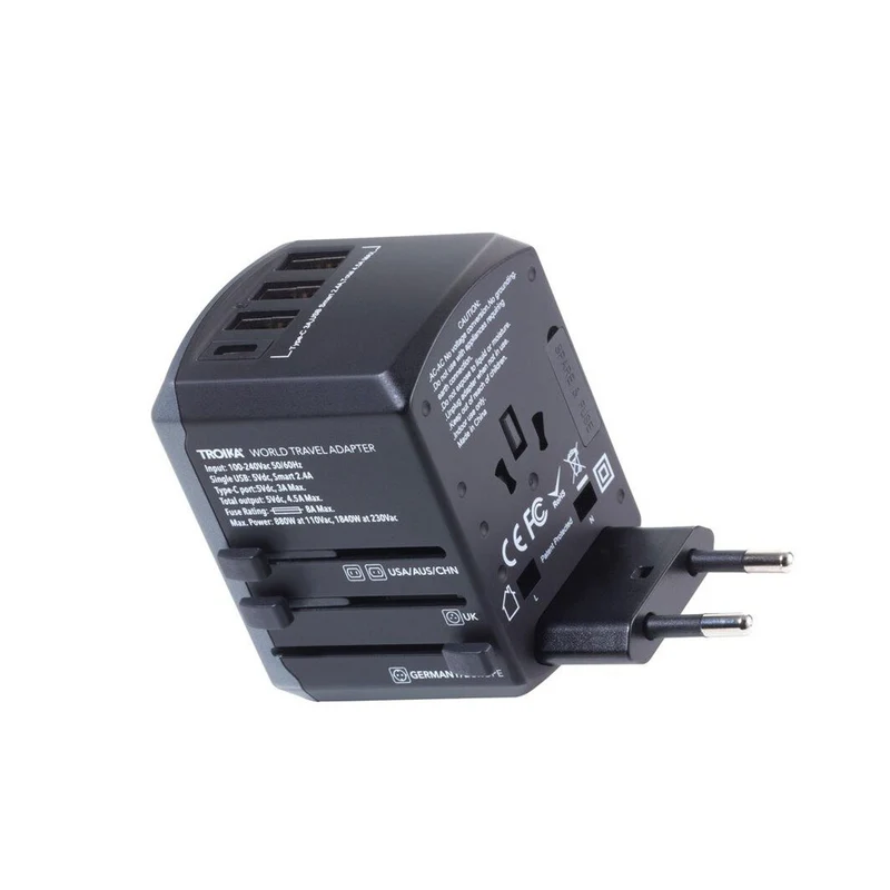 Troika Reisadapter-Set - WORLD TRAVEL ADAPTER