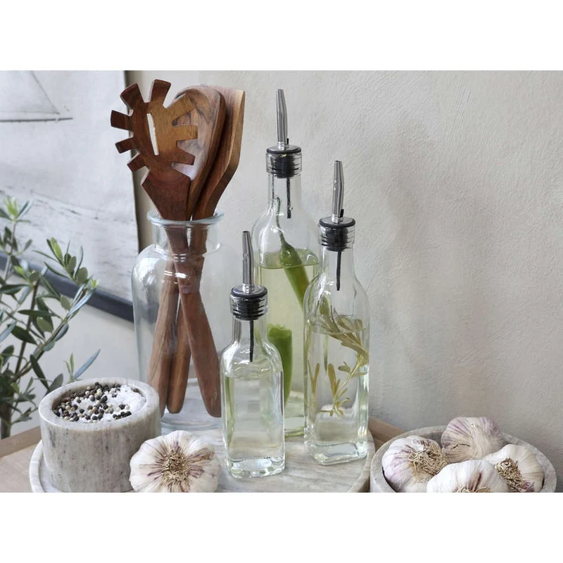 Chic Antique Ölflasche mit Ausschenker, 3 St