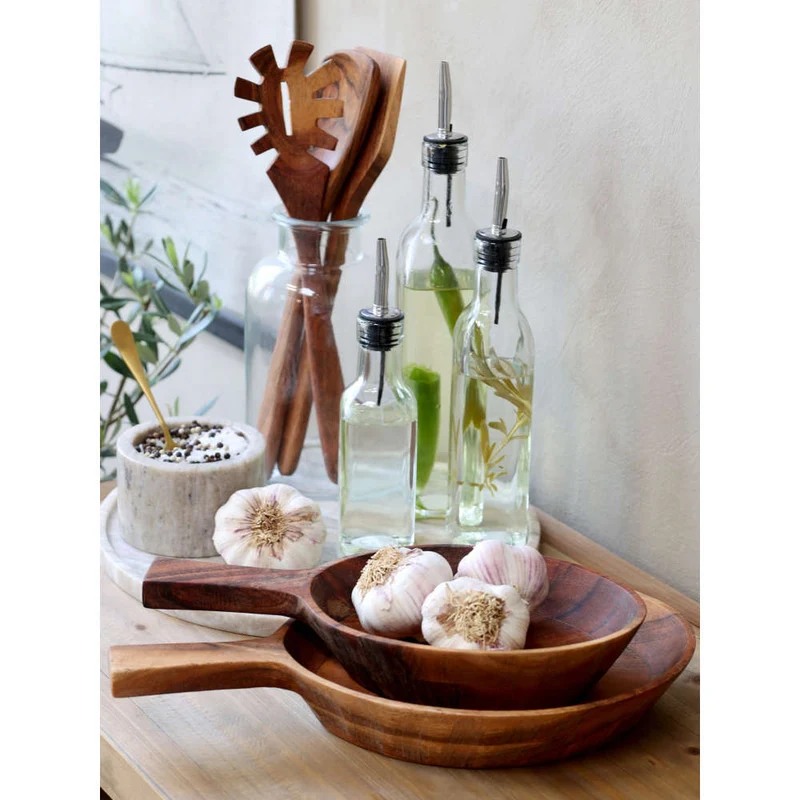 Chic Antique Ölflasche mit Ausschenker, 3 St