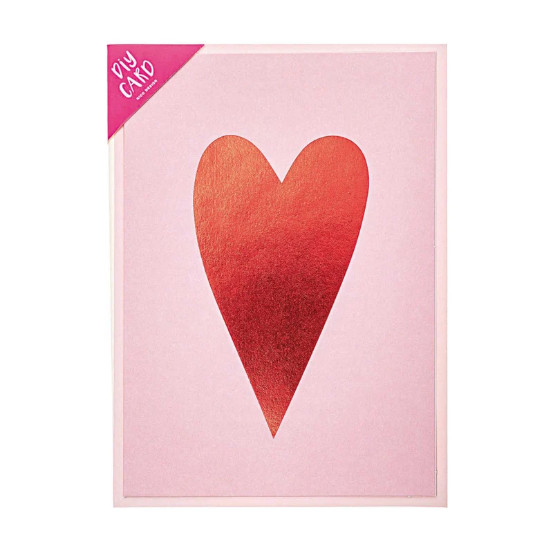 Rico Design Grußkartenset Liebe Herz, rot