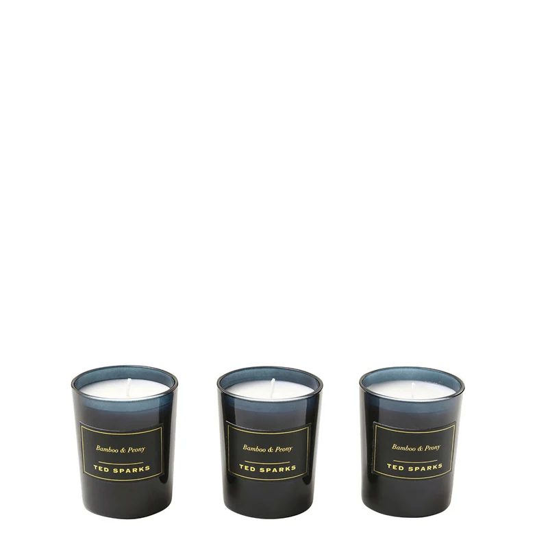 Ted Sparks Mini Candle Geschenkset, Bamboo & Peony