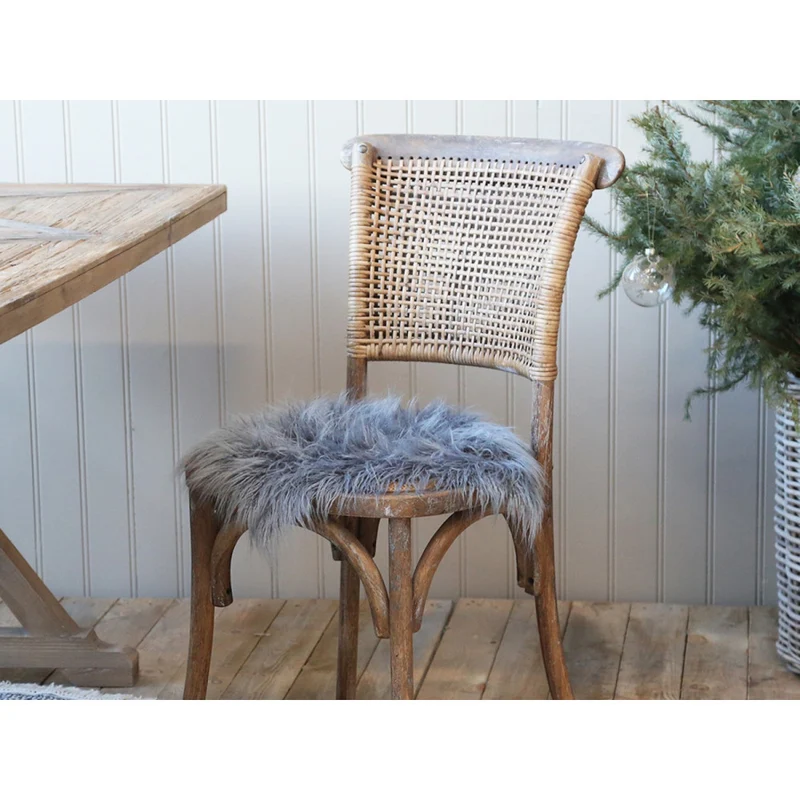 Chic Antique Pelzimitat, Dunkel Grau