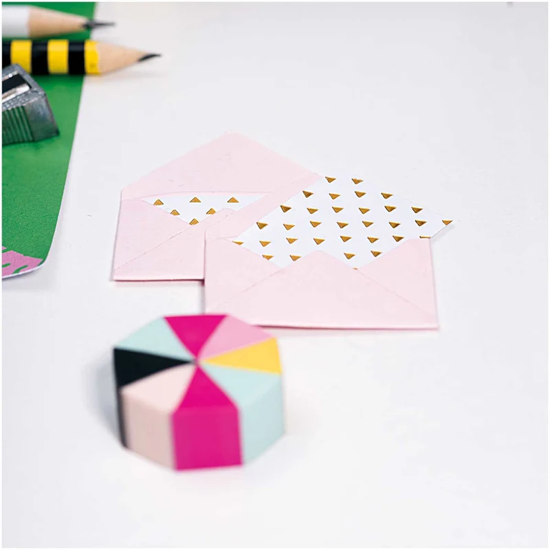 Rico Design Mini Briefumschläge mit Karten, türkis