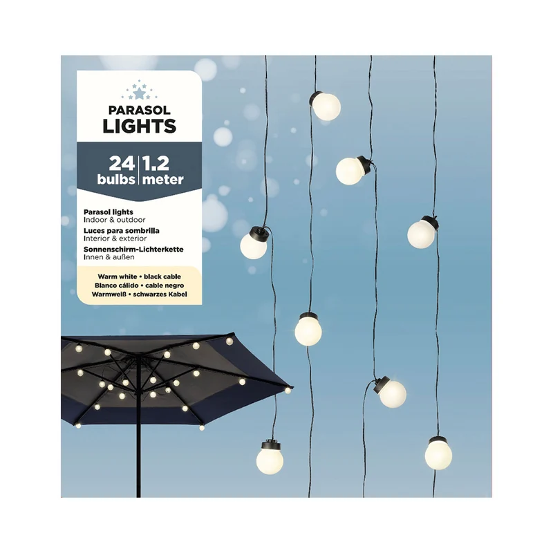 LED Sonnenschirm-Lichterkette