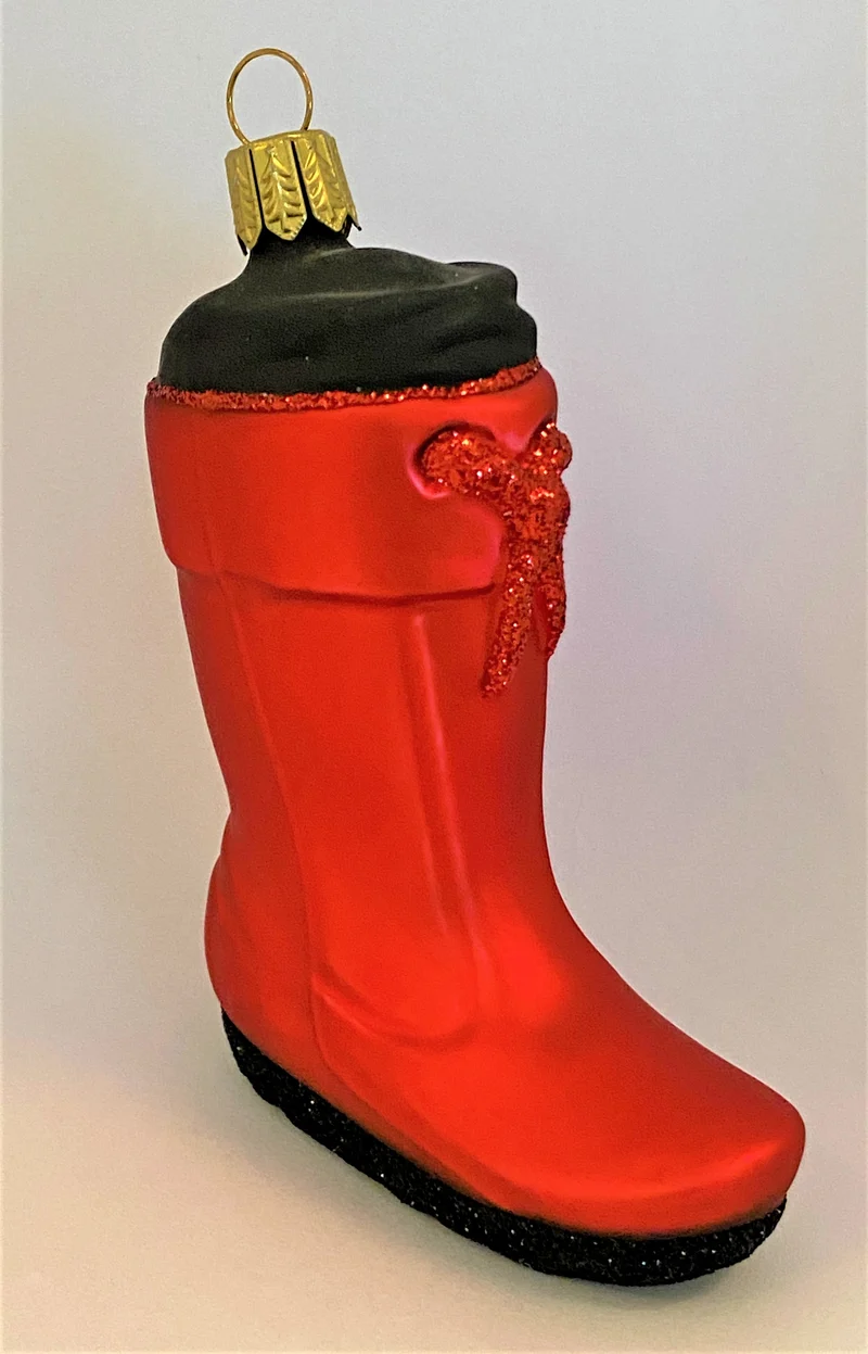 Roter Gummistiefel