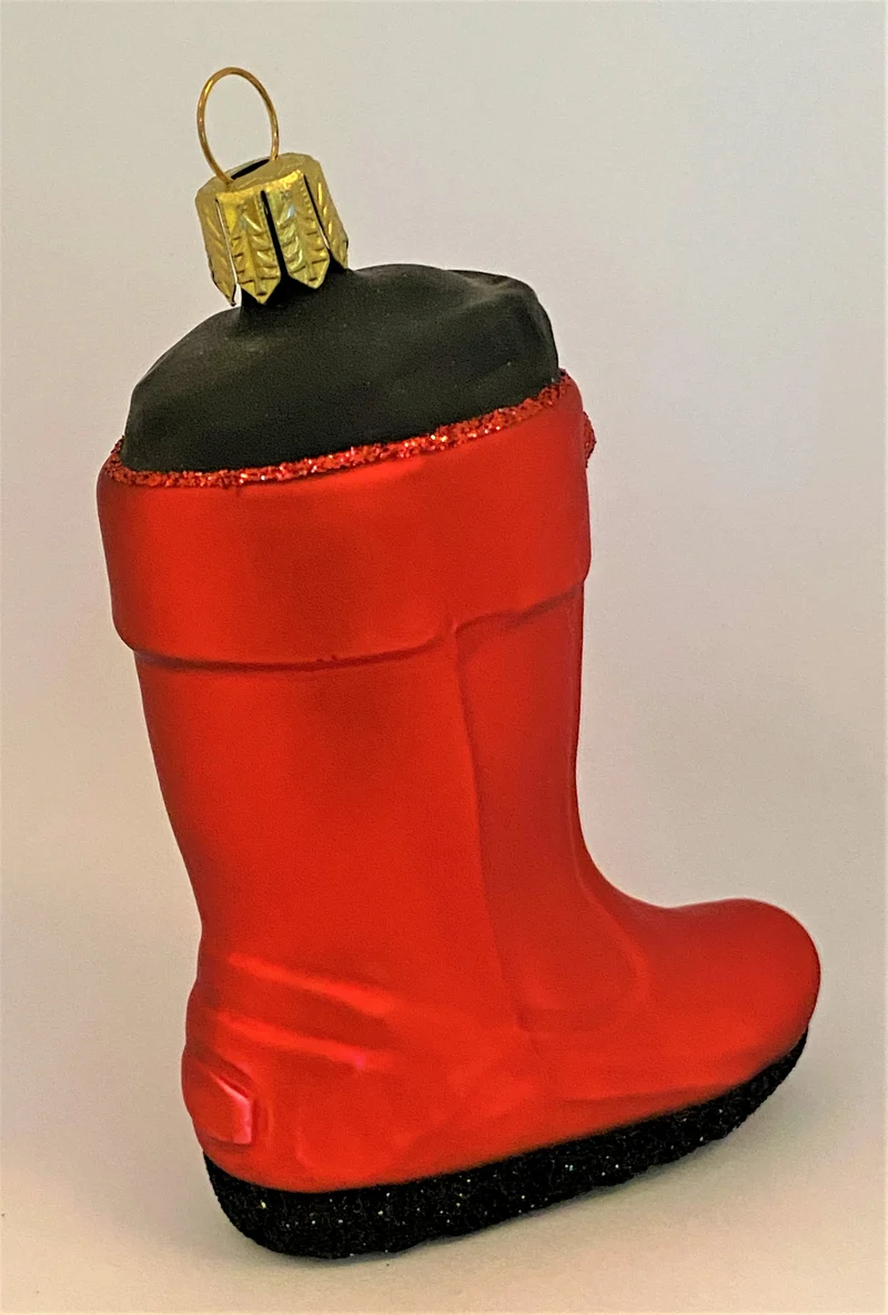 Roter Gummistiefel