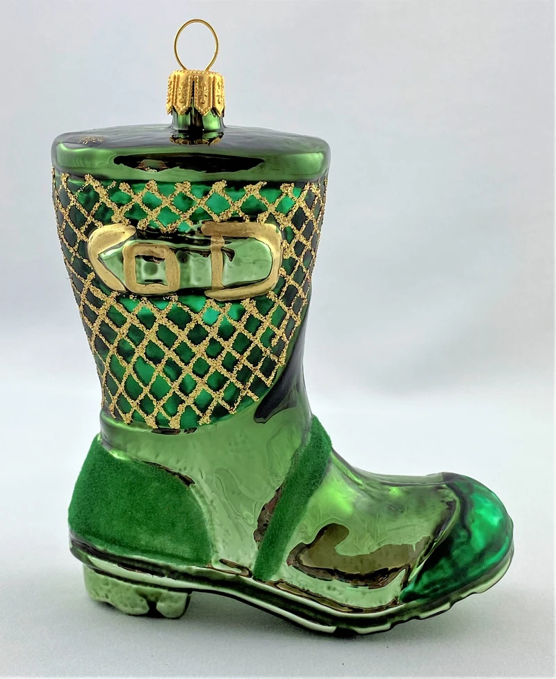 Grüner Gummistiefel