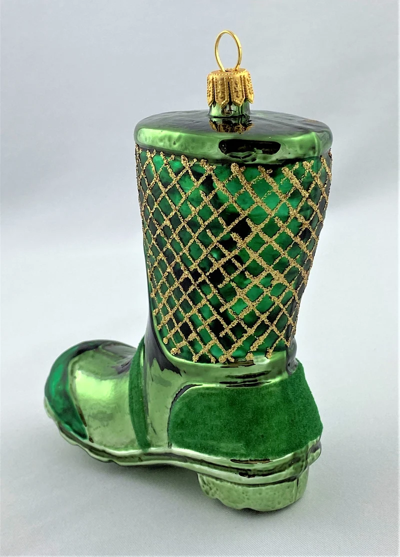 Grüner Gummistiefel