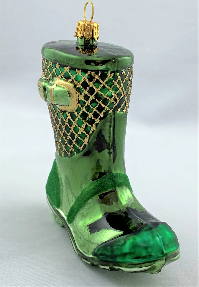 Grüner Gummistiefel