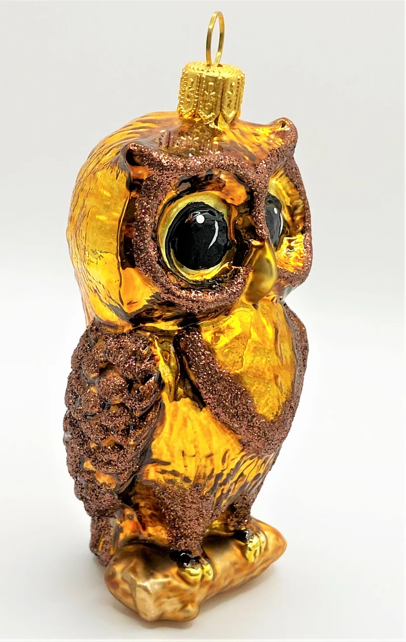 Braune Eule mit grossen Augen