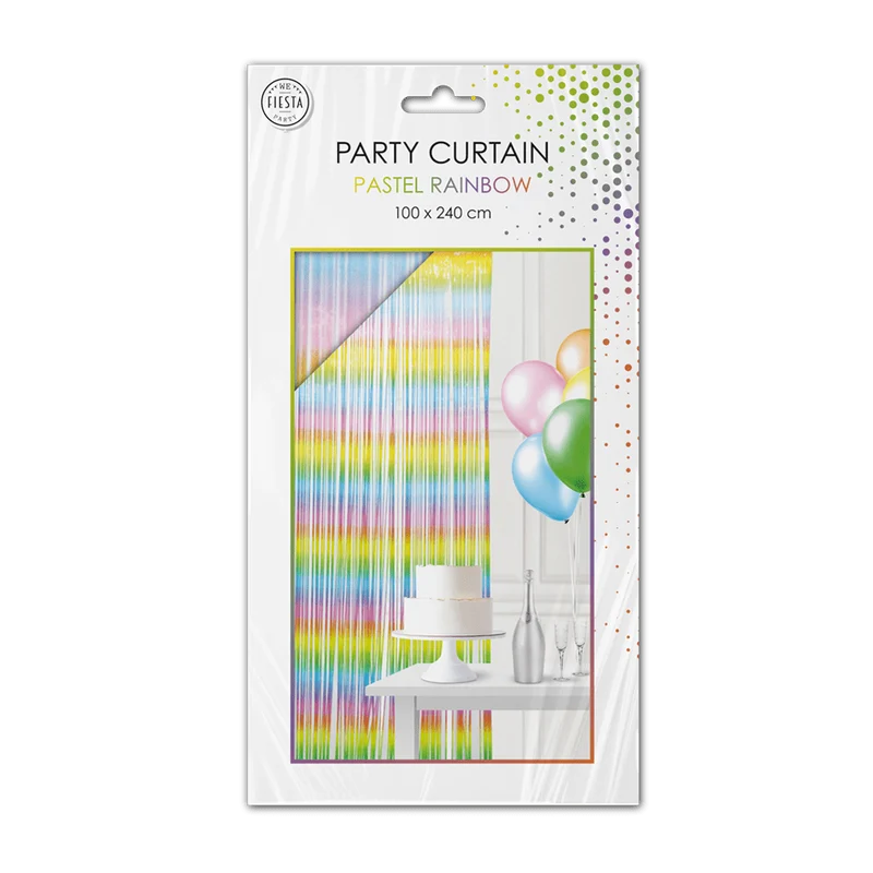 Regenbogen-Türvorhang Pastell 2,4 m