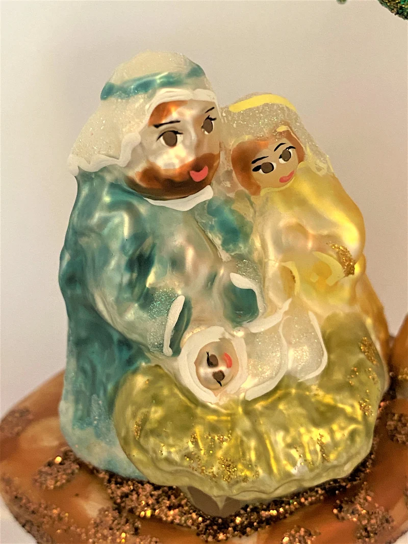 Die Heilige Familie unter Palmen