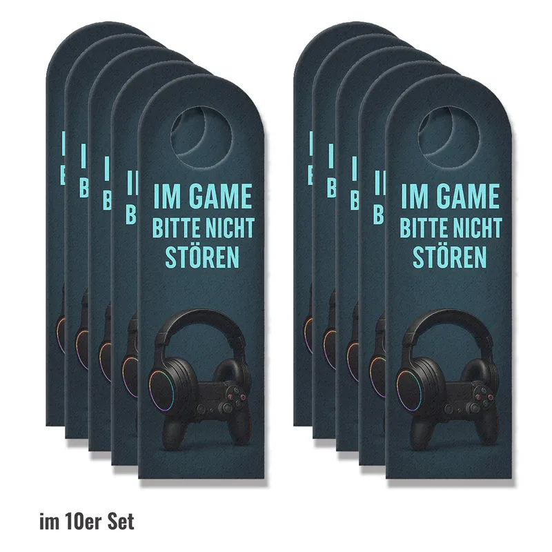 Gaming Controller Bitte nicht stören Türhänger