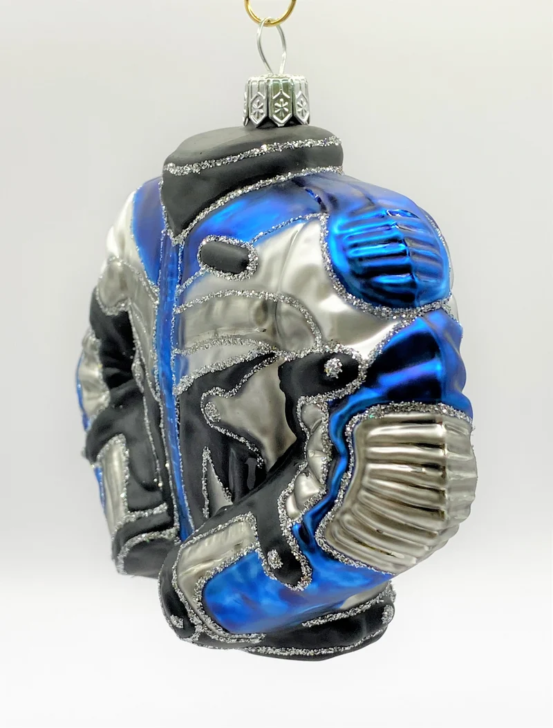 Motorrad Jacke grau blau