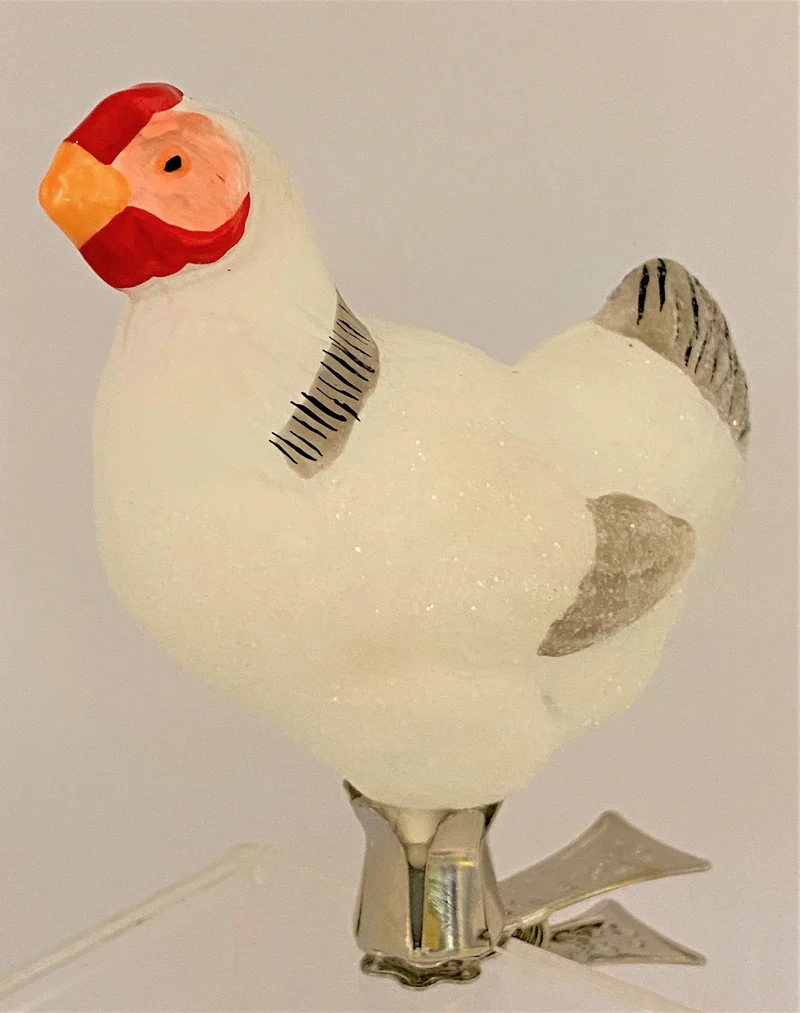 Huhn weiss auf Clip