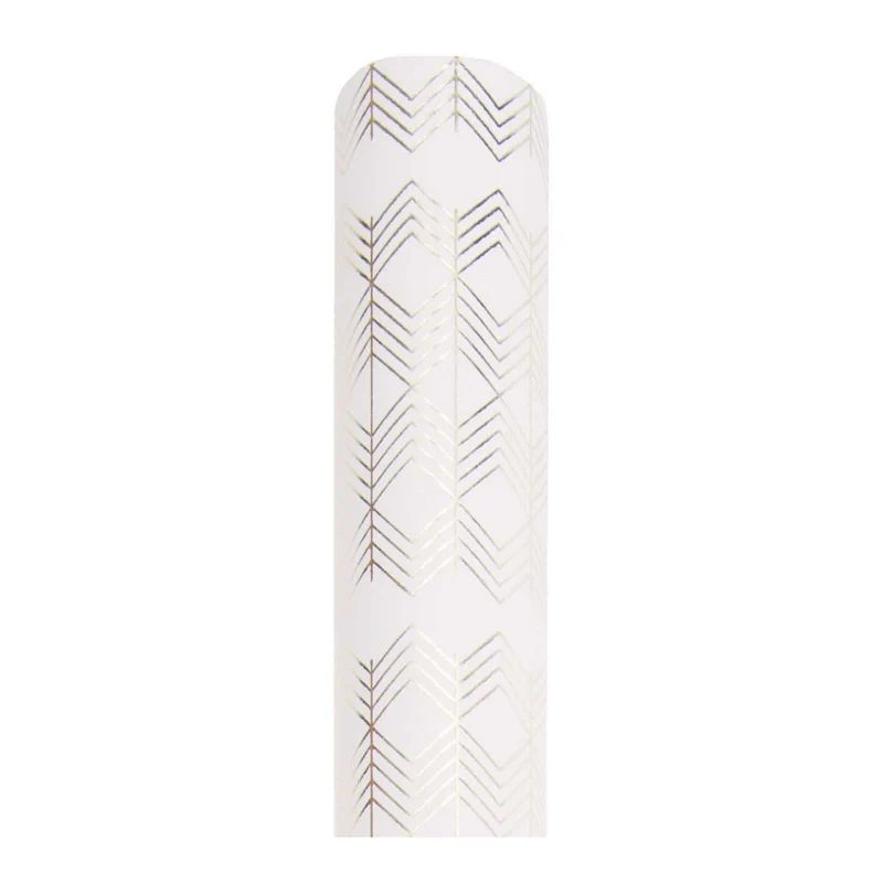 Rico Design Geschenkpapier Zackenmuster, weiß