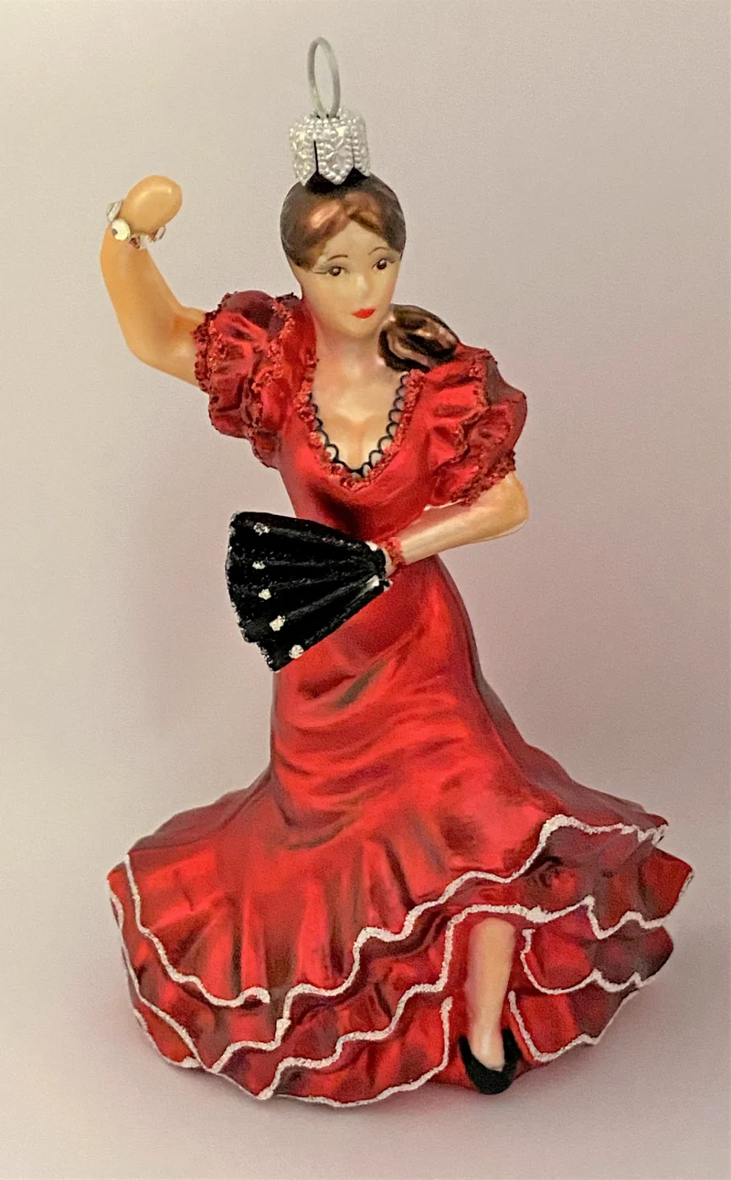 Flamenco-Tänzerin mit schwarzem Fächer