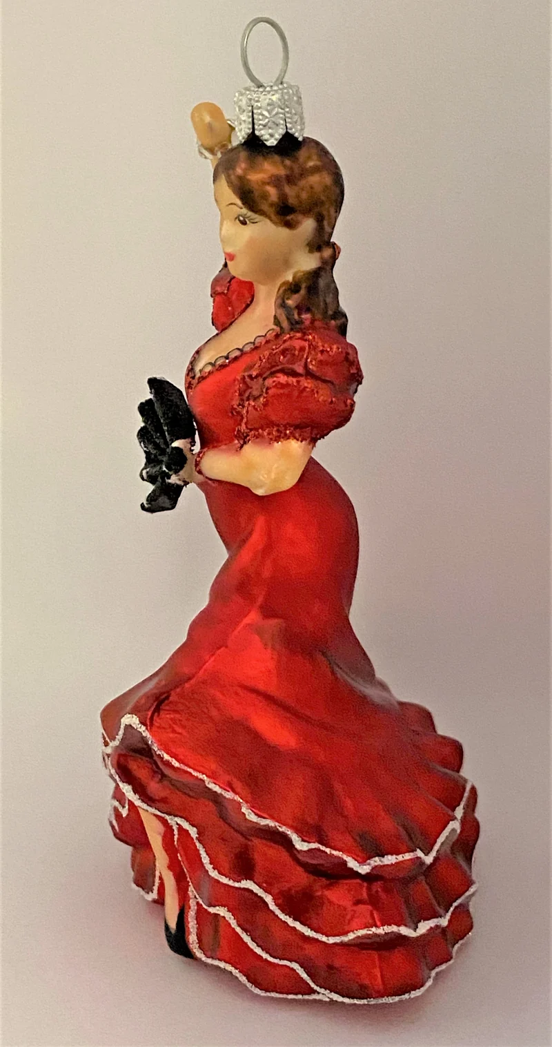 Flamenco-Tänzerin mit schwarzem Fächer