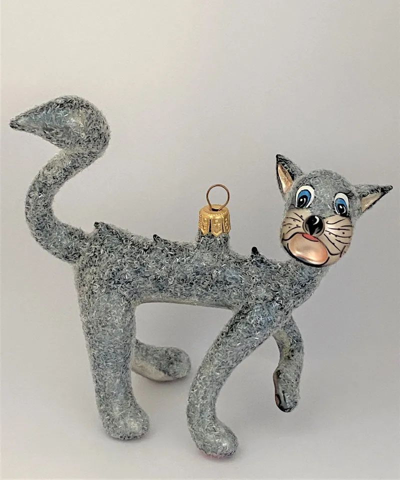 Grosse graue Katze